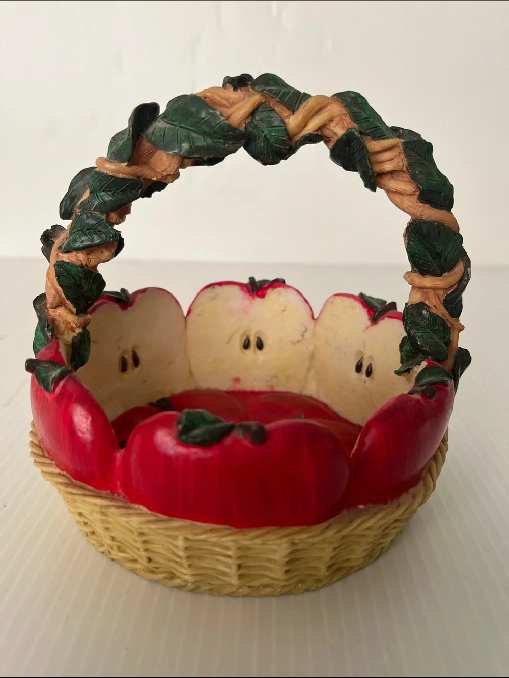 Vintage Resin Apple Basket